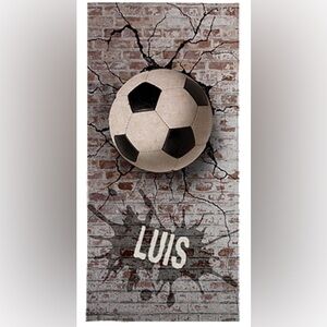 NEW “Luis” Beach Towel Soccer Oversized 70x35